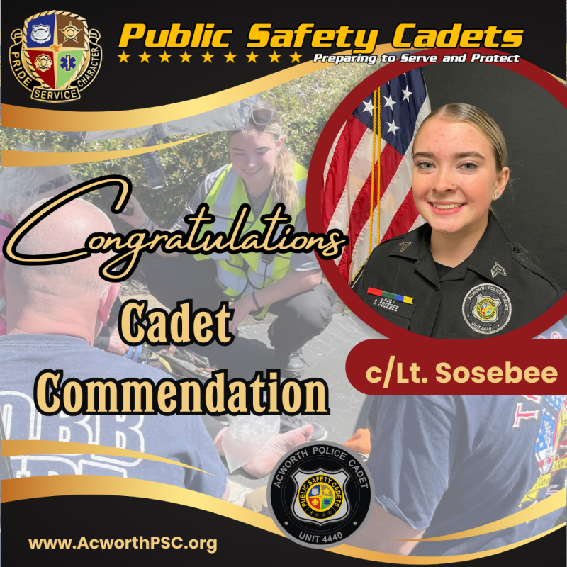 Cadet Commendation Award – Acworth Public Safety Cadets