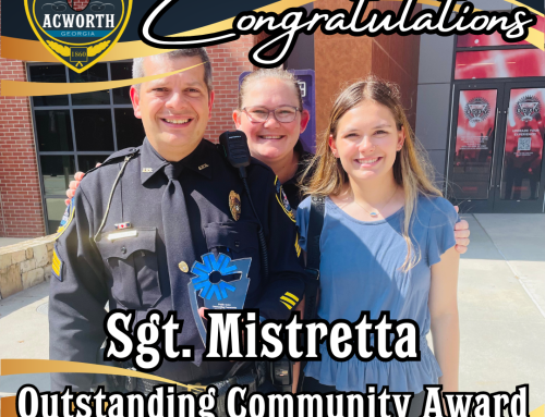 Congratulations to Our Lead Mentor, Sergeant Mistretta!